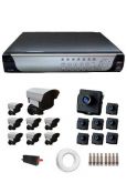 KIT 8 Cameras + DVR Stand Alone H.264 8ch 240/240 fps c/ Aud